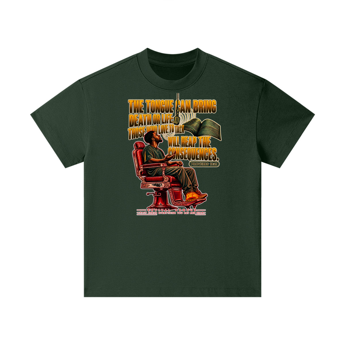 PROVERBS 18:21 NLT Kids T-Shirt