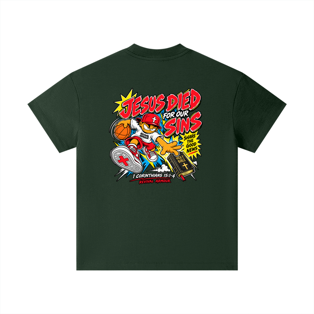 REVIVAL EST. 2026 ARMOUR JESUS DIED FOR OUR SINS Kids T-Shirt