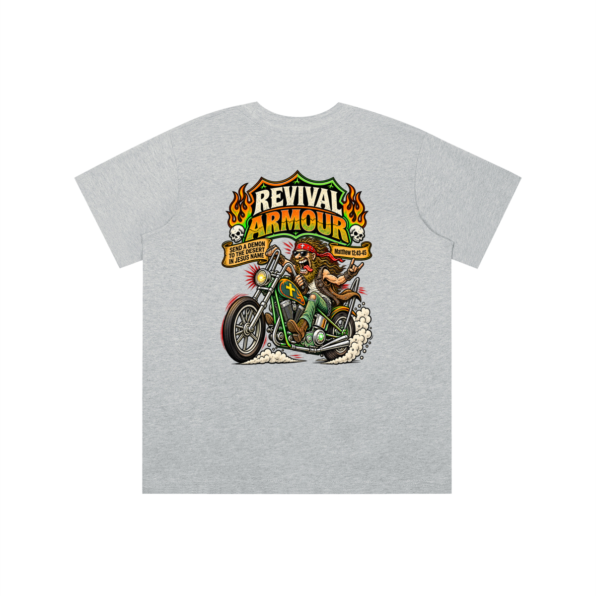 REVIVAL ARMOUR SEND A DEMON TO THE DESERT IN JESUS NAME [MATTHEW 12:43-45] youth' T-shirt