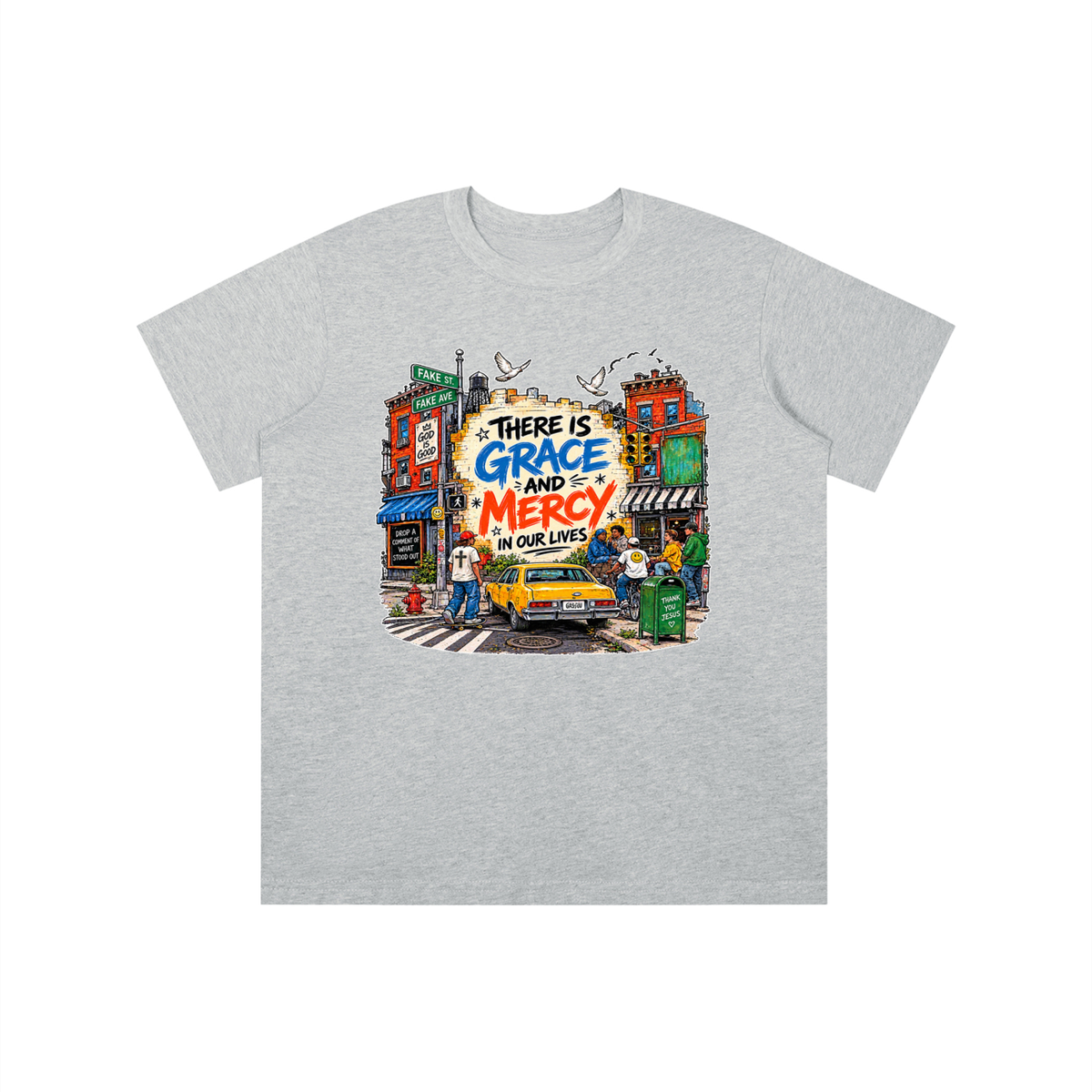 THERE IS GRACE AND MERCY IN OUR LIVES THANK YOU JESUS youth T-shirt