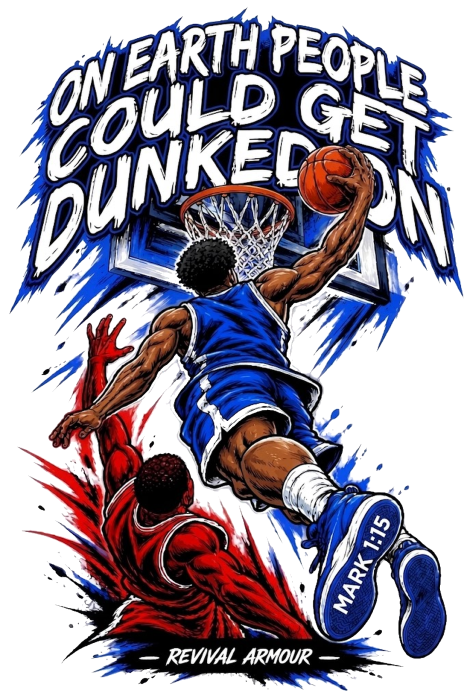 ON EARTH PEOPLE COULD GET DUNKED ON ( MARK 1:15 IS ON HIS SHOES ) Hoodie