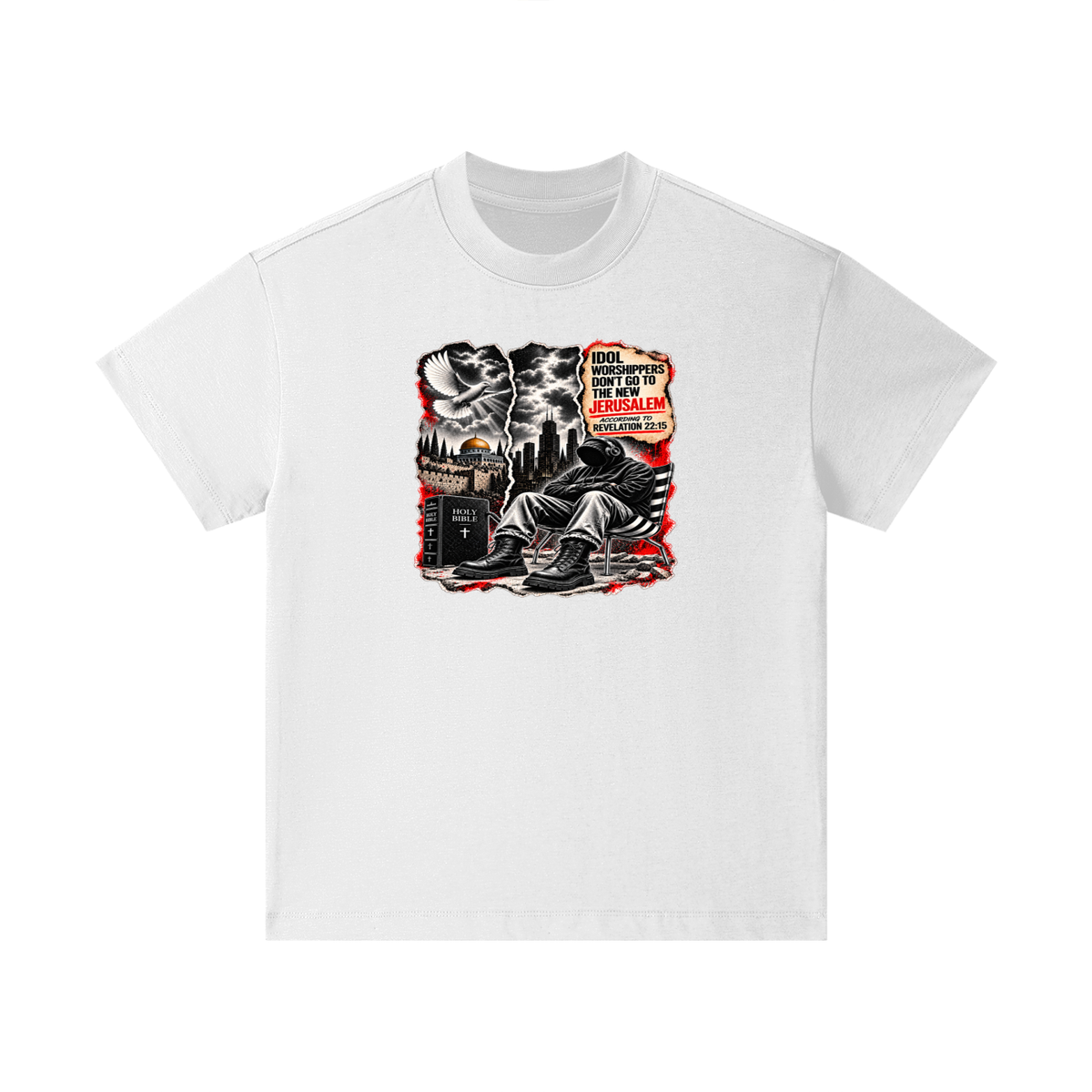 IDOL WORSHIPPERS DON'T GO TO NEW JERUSALEM ACCORDING TO REVELATION 22:15 Kids T-Shirt
