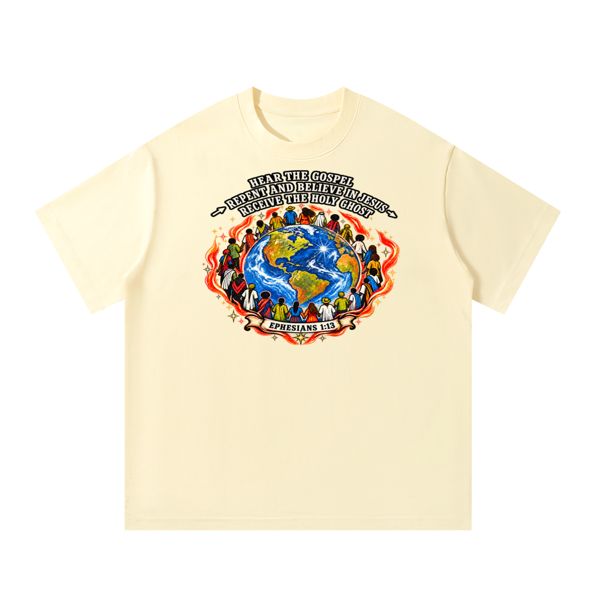 Hear the Gospel > repent and believe in Jesus > Receive the Holy Ghost T-Shirt