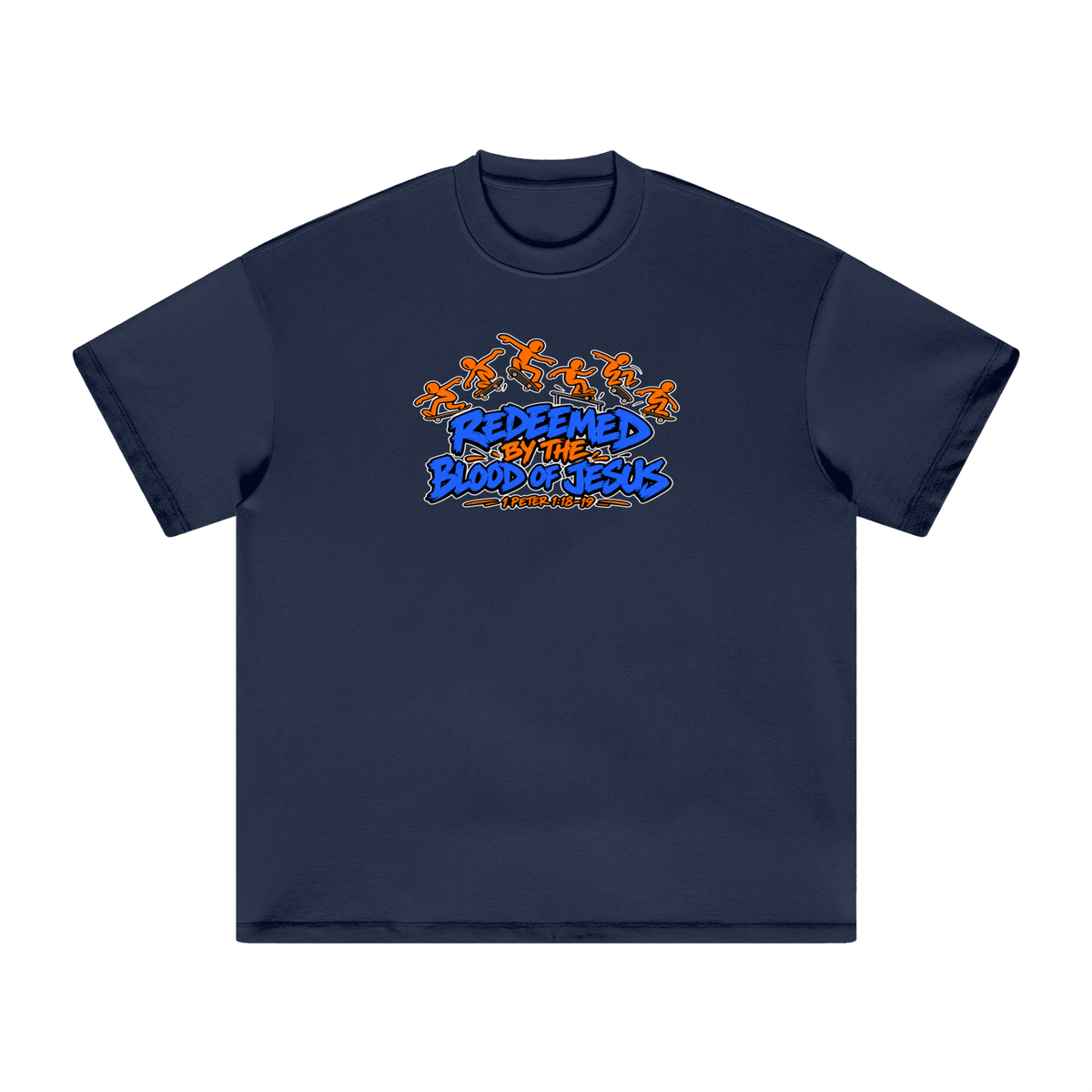 REDEEMED BY THE BLOOD OF JESUS - 1 PETER 1:18-19 - T-Shirt