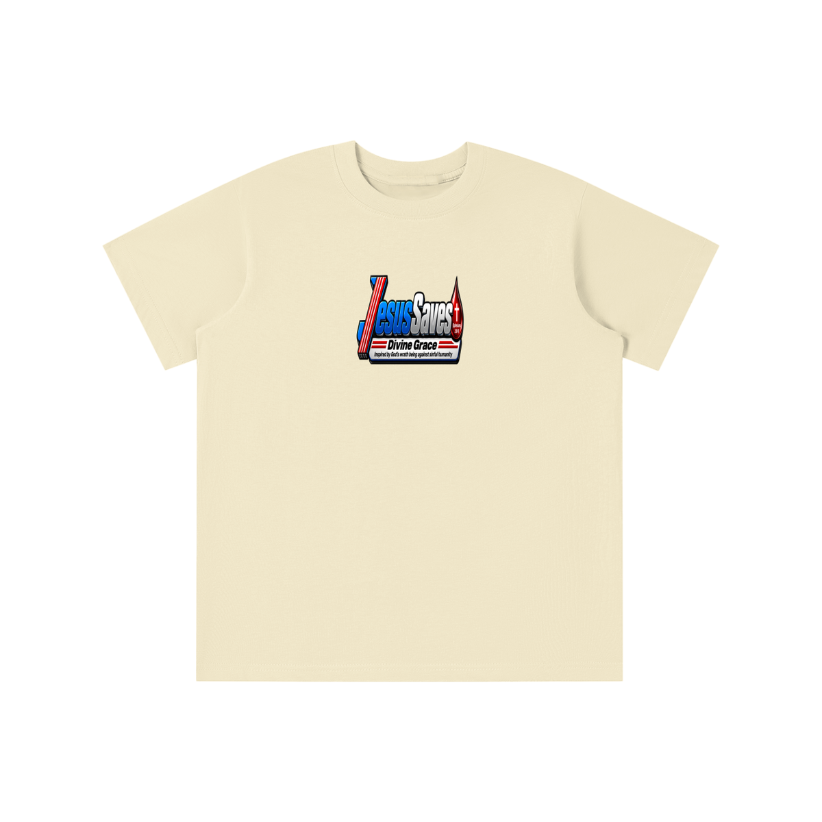 JESUS SVAES (EPHESIANS 2:8-9) DIVINE GRACE INSPIRED BY GOD'S WRATH BEING AGAINST SINFUL HUMANITY youth T-shirt