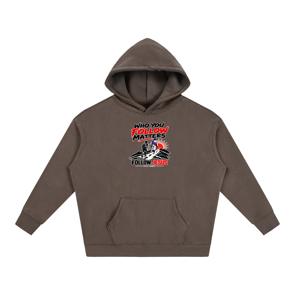 WHO FOLLOW MATTERS FOLLOW JESUS - JOHN 12:26 - Hoodie