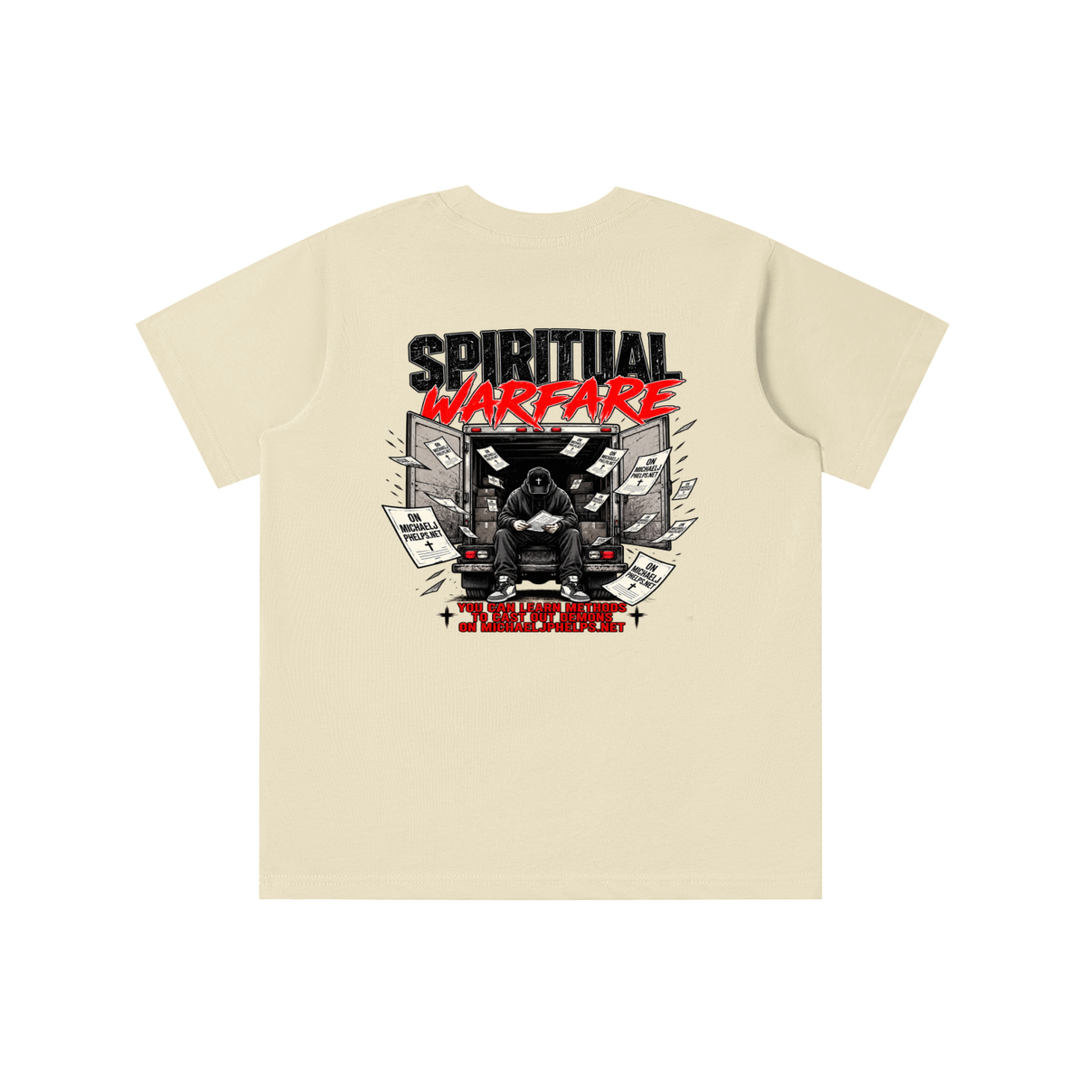 THE HOLY BIBLE THAT'S A GOOD BOOK SPIRITUAL WARFARE YOU CAN LEARN METHODS TO CAST OUT DEMONS ON MICHAELJPHELPS.NET youth T-shirt