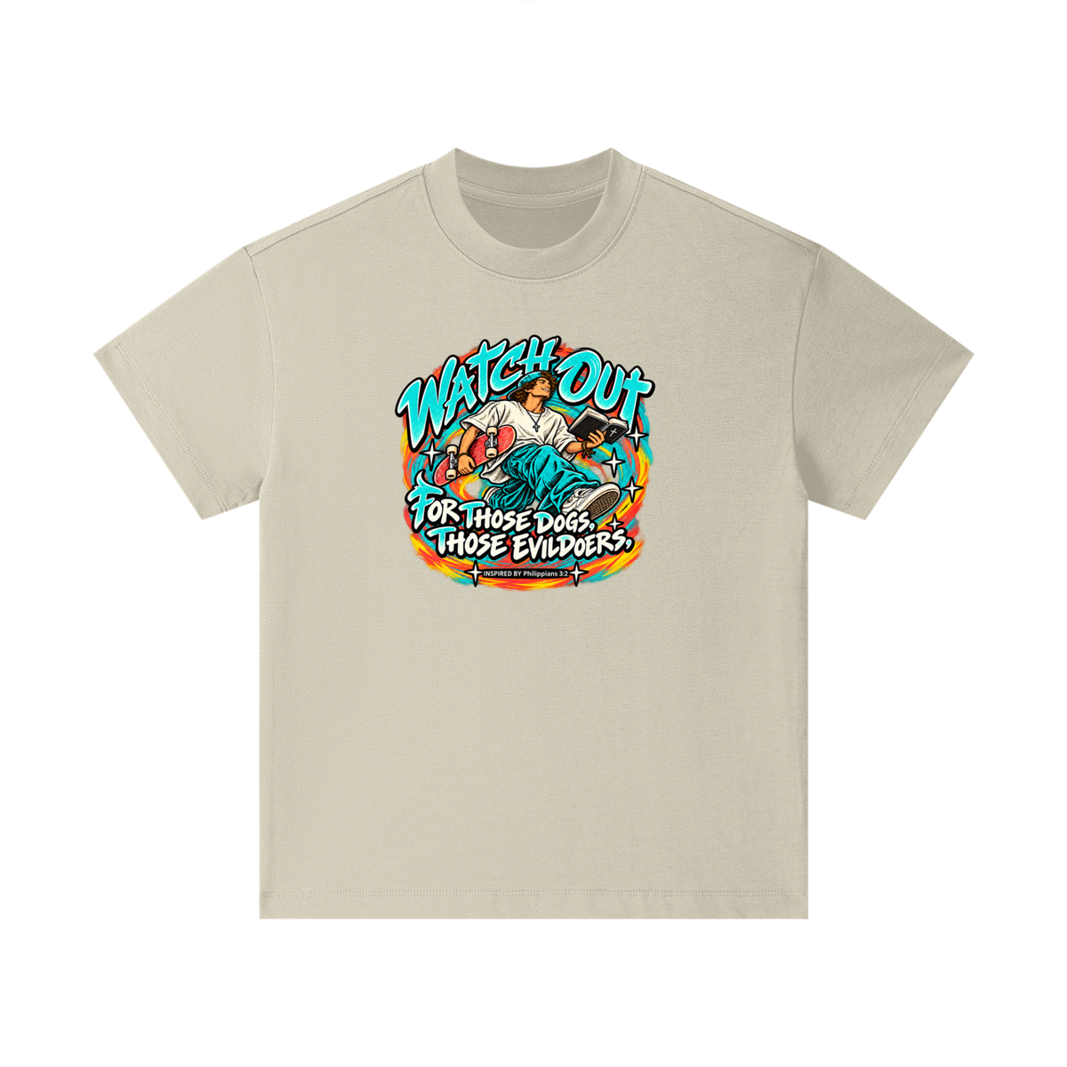 WATCH OUT FOR THOSE DOGS, THOSE EVILDOERS INSPIRED BY *Philippians 3:2* Kids T-Shirt