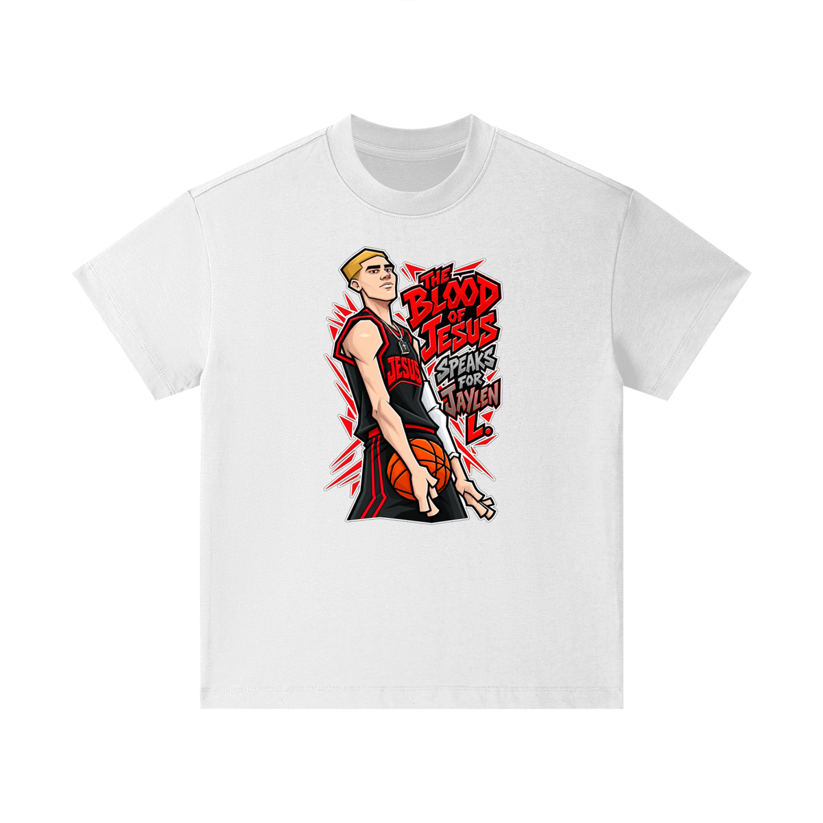 THE BLOOD OF JESUS SPEAKS FOR JAYLEN L. Kids T-Shirt