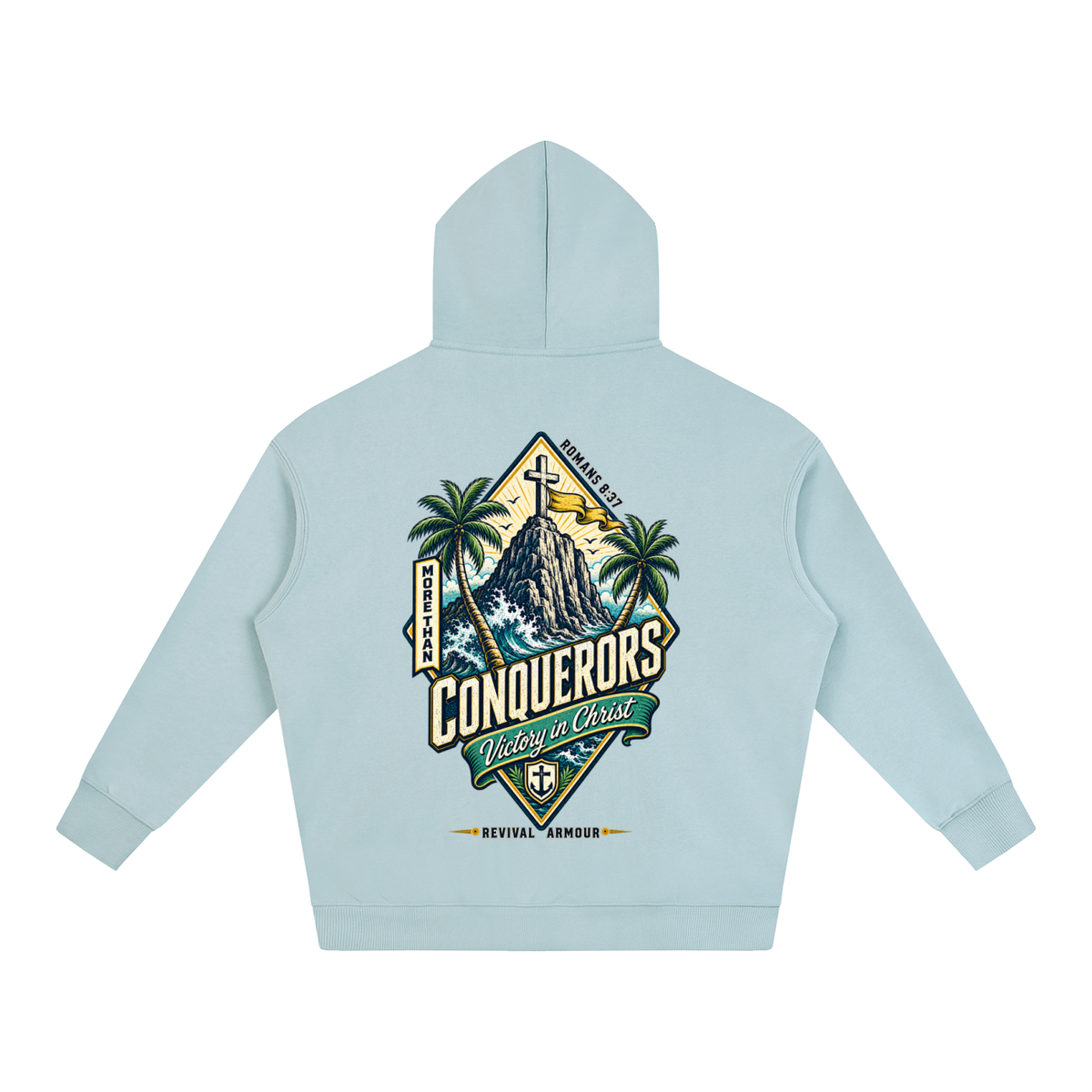 More than conquerors victory in Christ Hoodie