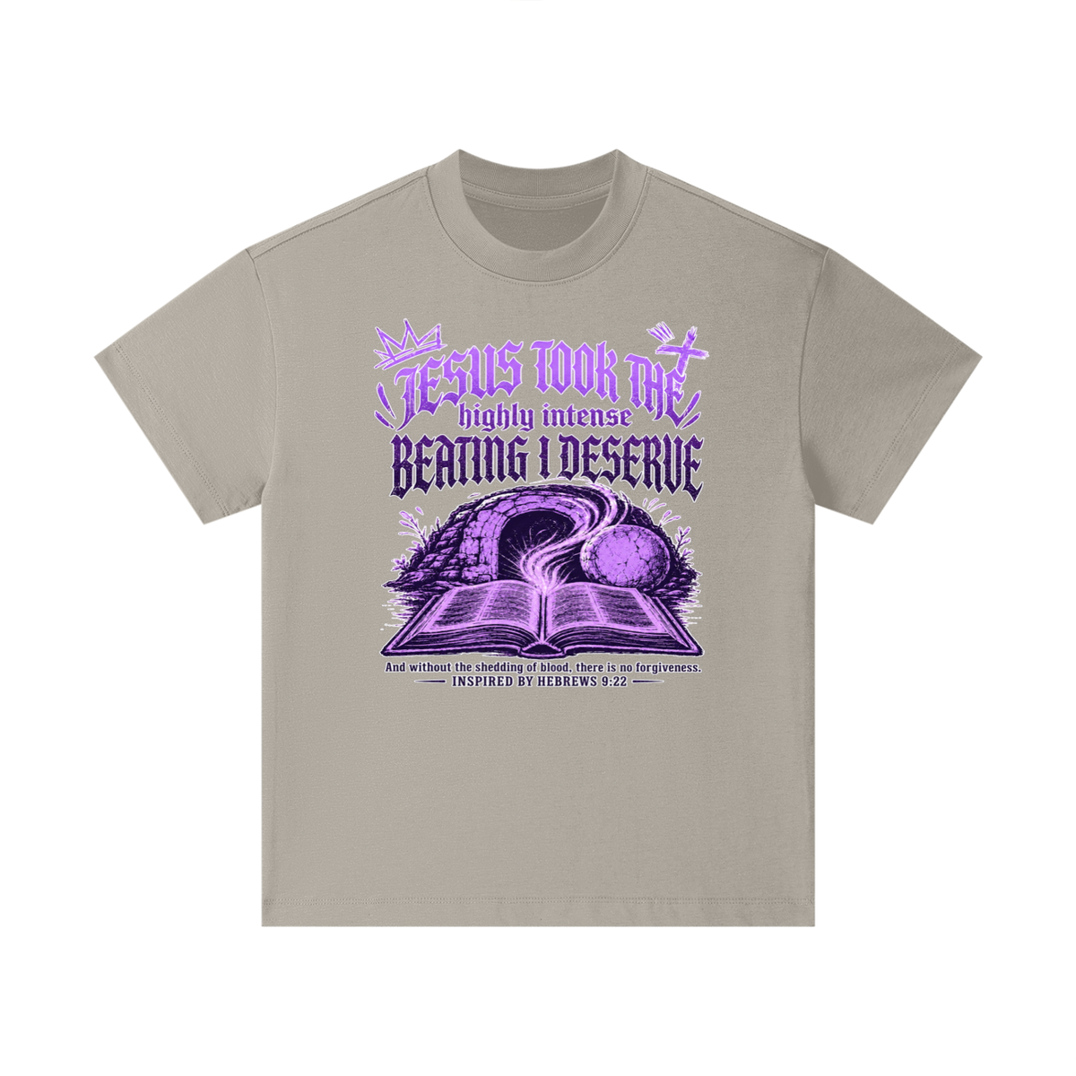 JESUS TOOK THE highly intense BEATING I DESERVE And without the shedding of blood, there is no forgiveness. INSPIRED BY HEBREWS 9:22 Kids T-Shirt