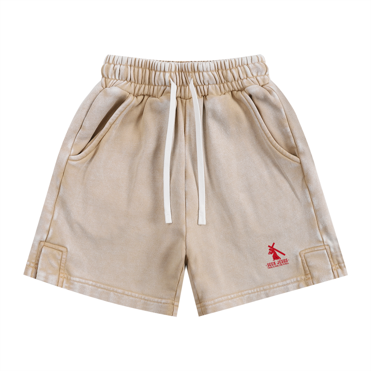 Seek Jesus there is real fire in hell Kids' Shorts
