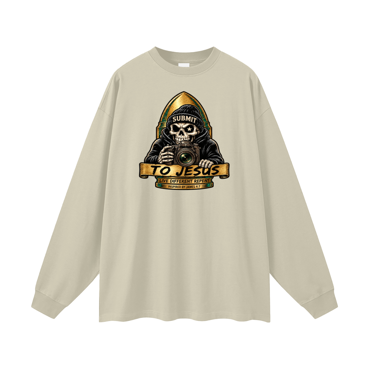 SUBMIT TO JESUS LIVE DIFFERENT REPENT INSPIRED BY JAMES 4:7 Long Sleeve T-Shirt
