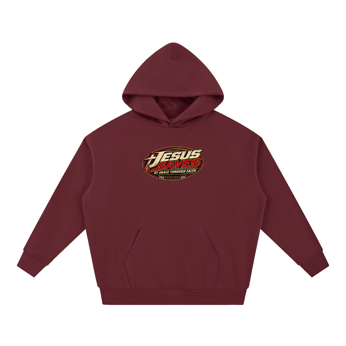 JESUS SAVES BY GRACE THROUGH FAITH - EPHESIANS 2:8-9 - Hoodie