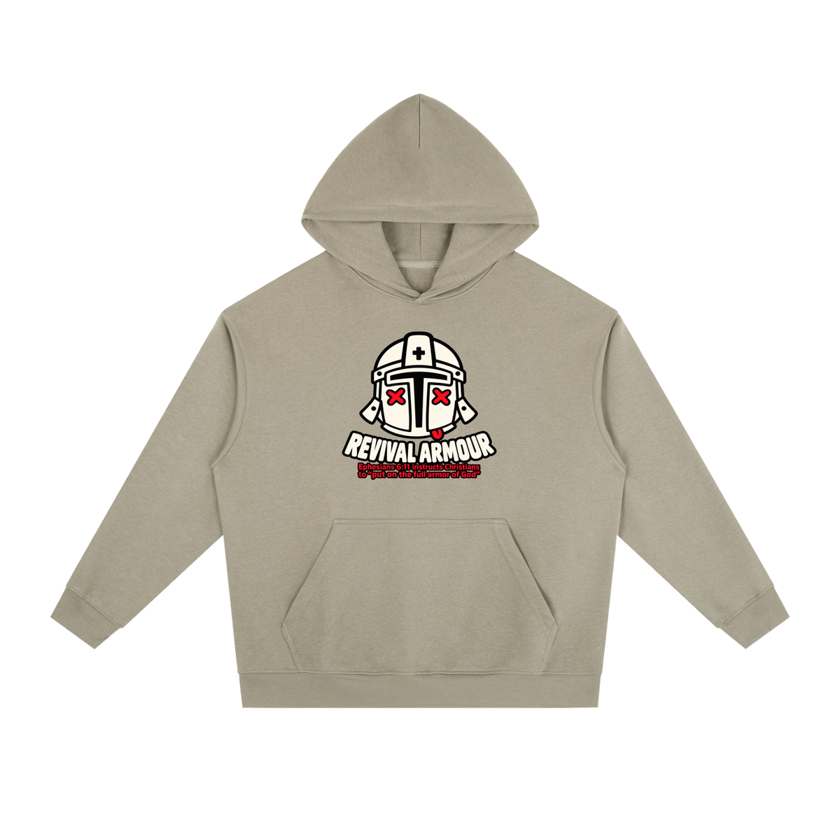 REVIVAL ARMOUR Ephesians 6:11 instructs Christians to "put on the full armor of God" Hoodie