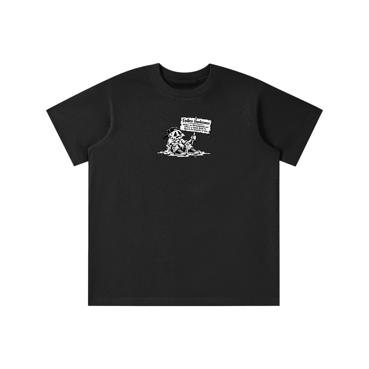 ENDLESS HOPELESSNESS NDEs on michaeljphelps.net offers a simple guide to How to be forgiven of sins youth T-shirt