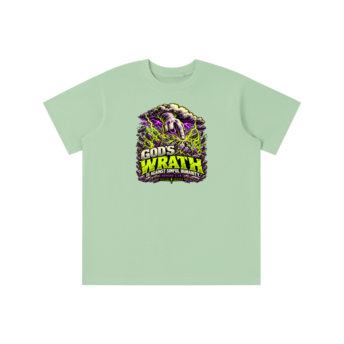 GOD'S WRATH IS AGAINST SINFUL HUMANITY [ROMANS 1:18] youth T-shirt