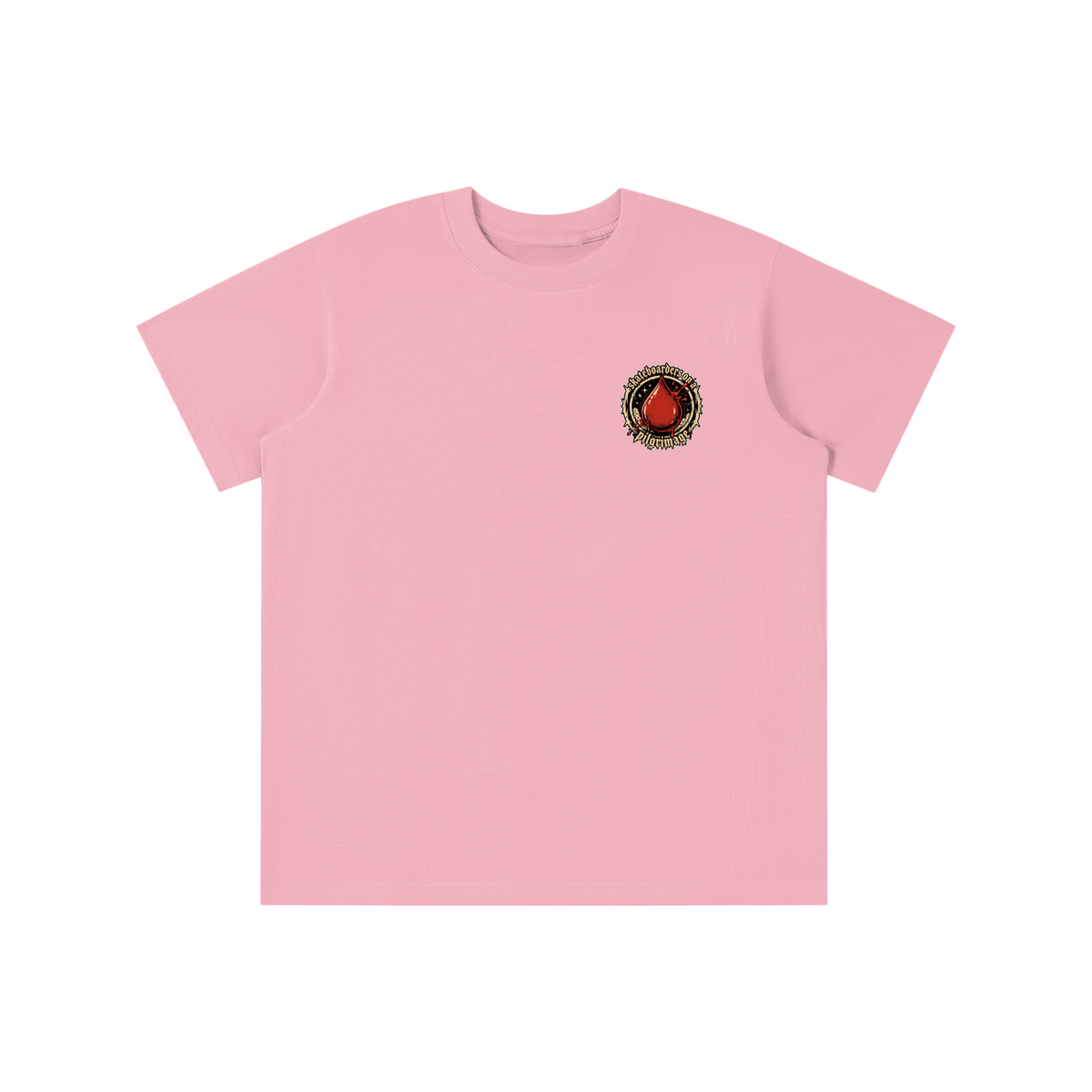 skateboarders on a pilgrimage youth T-shirt