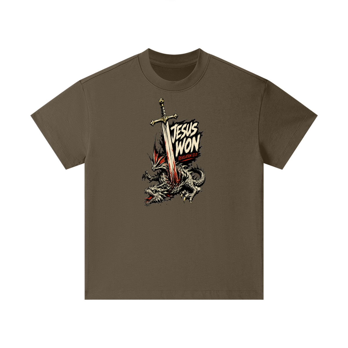 Jesus Won Revelation 12:11 Kids T-Shirt