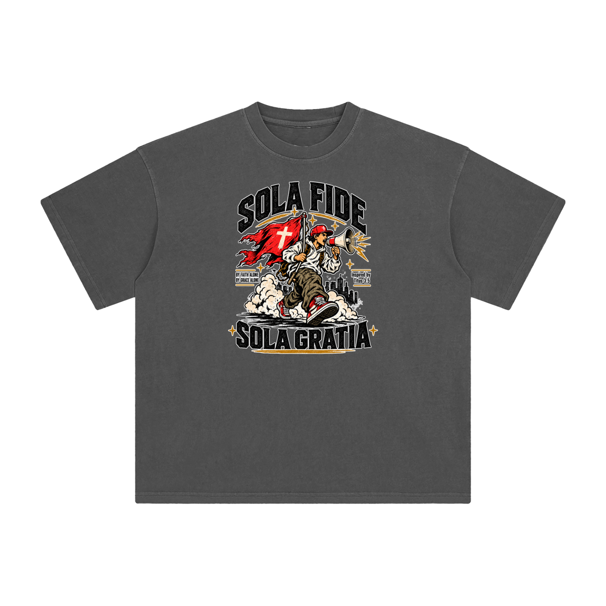 "Sola Fide / Sola Gratia" – Latin for "Faith Alone / Grace Alone." T-Shirt
