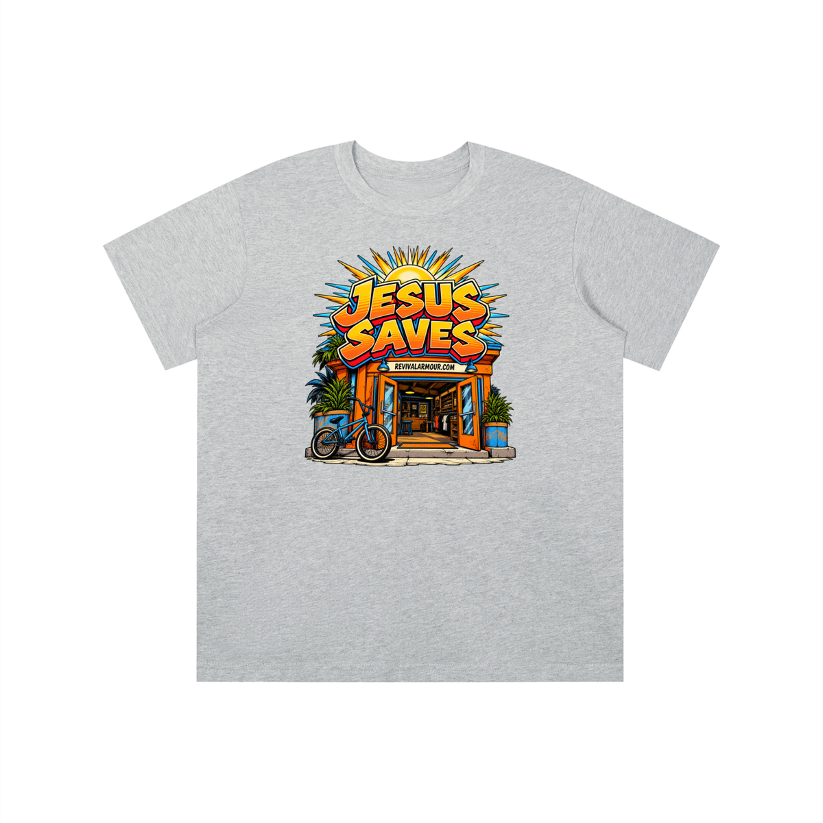 JESUS SAVES REVIVALARMOUR.COM youth T-shirt