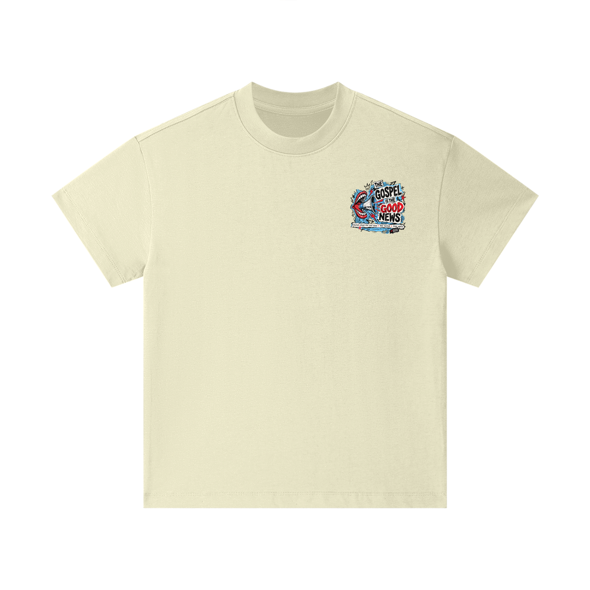 THE GOSPEL IS THE GOOD NEWS CHRIST DIED FOR OUR SINS . WAS BURIED . ROSE AGAIN -- 1 CORINTHIANS 15:1-4 -- Kids T-Shirt