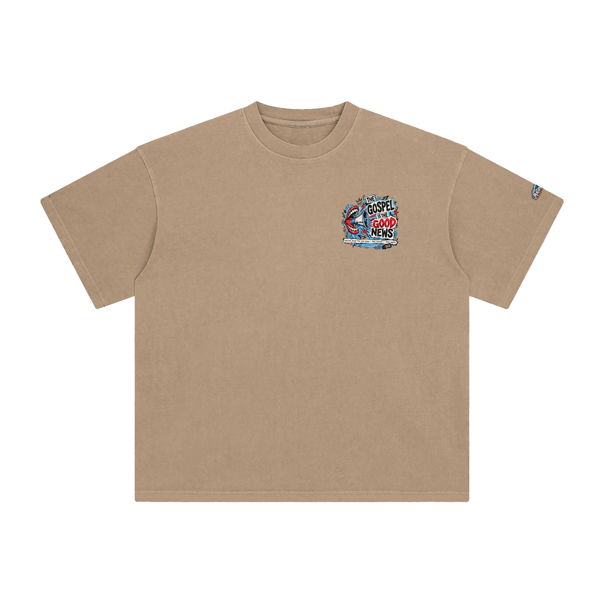 THE GOSPEL IS THE GOOD NEWS CHRIST DIED FOR OUR SINS . WAS BURIED . ROSE AGAIN -- 1 CORINTHIANS 15:1-4 -- T-Shirt