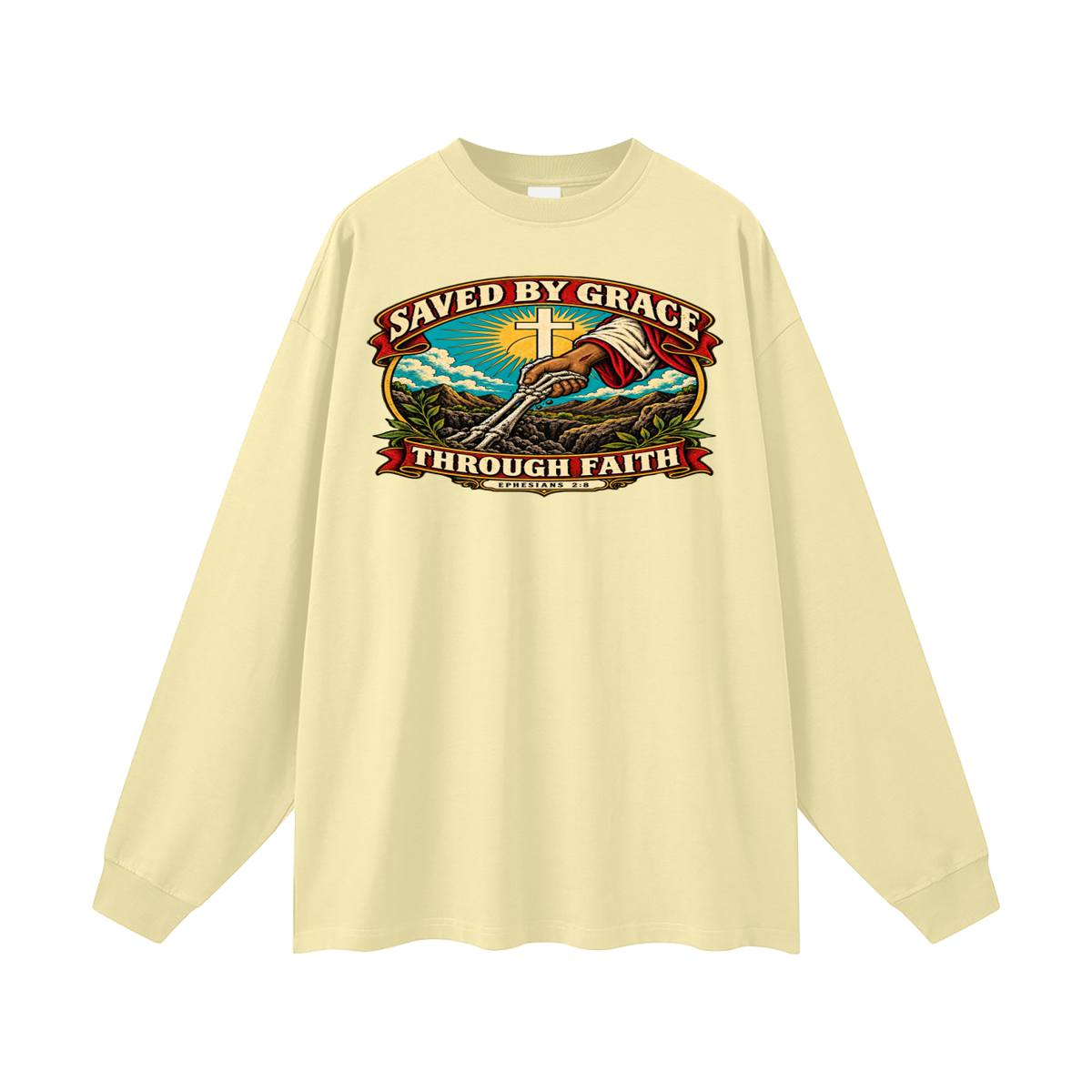 Saved by Grace through Faith Long Sleeve T-Shirt