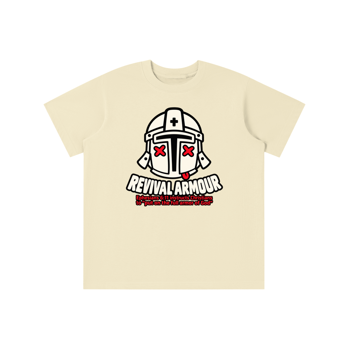 REVIVAL ARMOUR Ephesians 6:11 instructs Christians to "put on the full armor of God" youth T-shirt