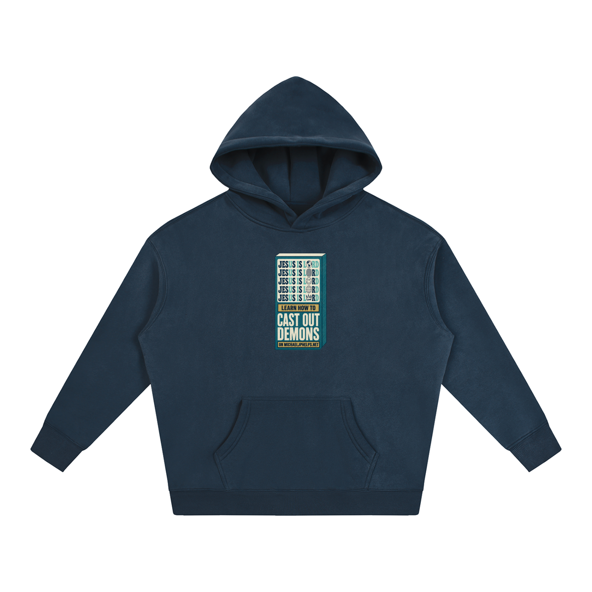 Jesus is Lord 5x Learn how to cast out demons on MICHAELJPHELPS.NET Hoodie