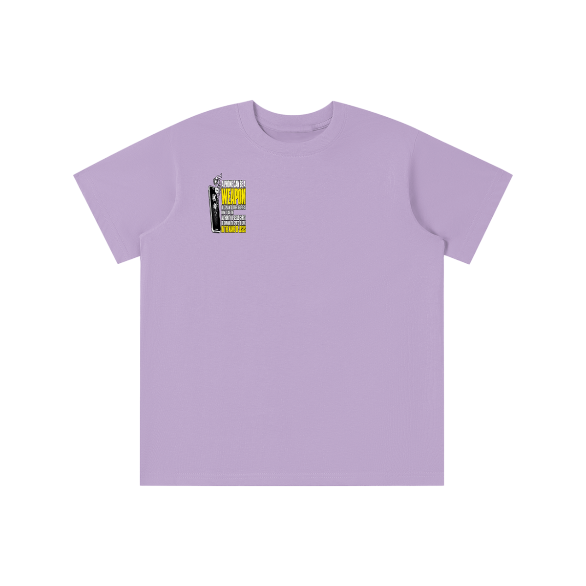 A PHONE CAN BE A WEAPON TO EXPLAIN TO OTHER BELIEVERS HOW TO US THE AUTHORITY OF JESUS CHRIST TO COMMAND EVIL SPIRITS TO IN THE NAME JESUS youth T-shirt