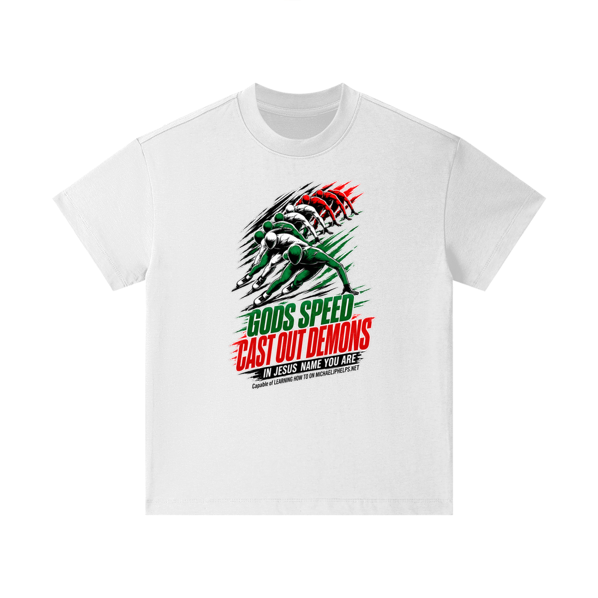 GODS SPEED CAST OUT DEMONS IN JESUS NAME YOU ARE Capable of LEARNING HOW TO ON MICHAELJPHELPS.NET Kids T-Shirt