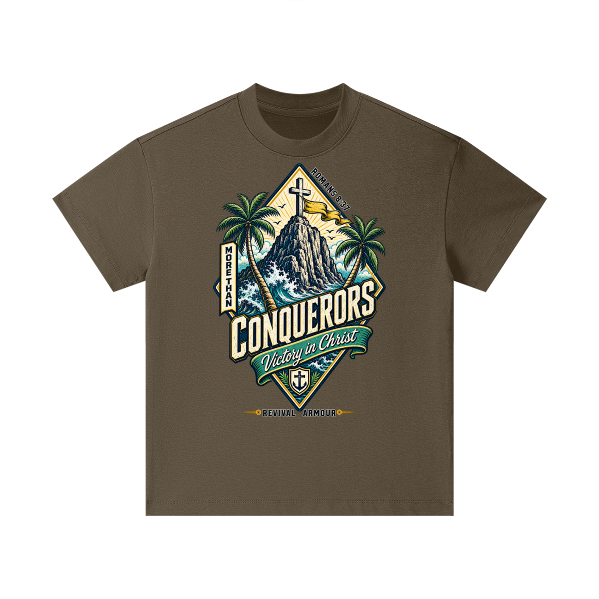 More than conquerors victory in Christ Kids T-Shirt