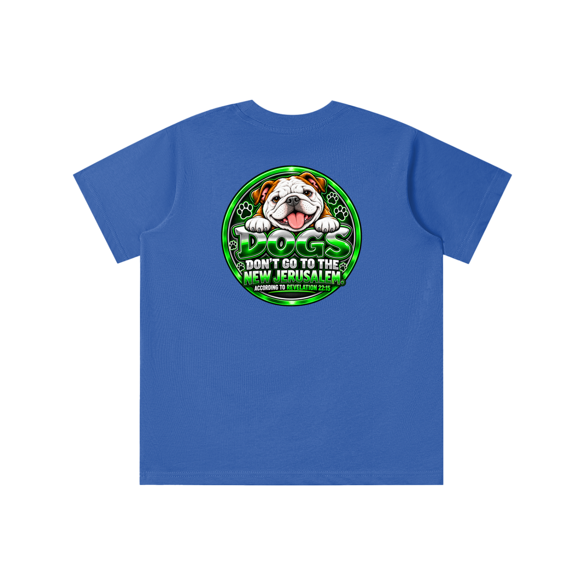 DOZENS OF TESTIMONIES ON YOUTUBE OF JESUS ENCOUNTERING PEOPLE. DOGS DON'T GO TO THE NEW JERUSALEM. ACCORDING TO REVELATION 22:15 youth T-shirt