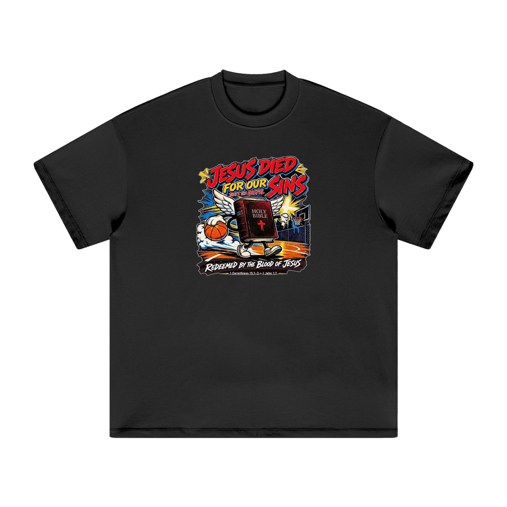 Jesus died for our sins that's the gospel redeemed by the blood of Jesus 1 Corinthians 15:1-3 . 1 John 1:7 T-Shirt