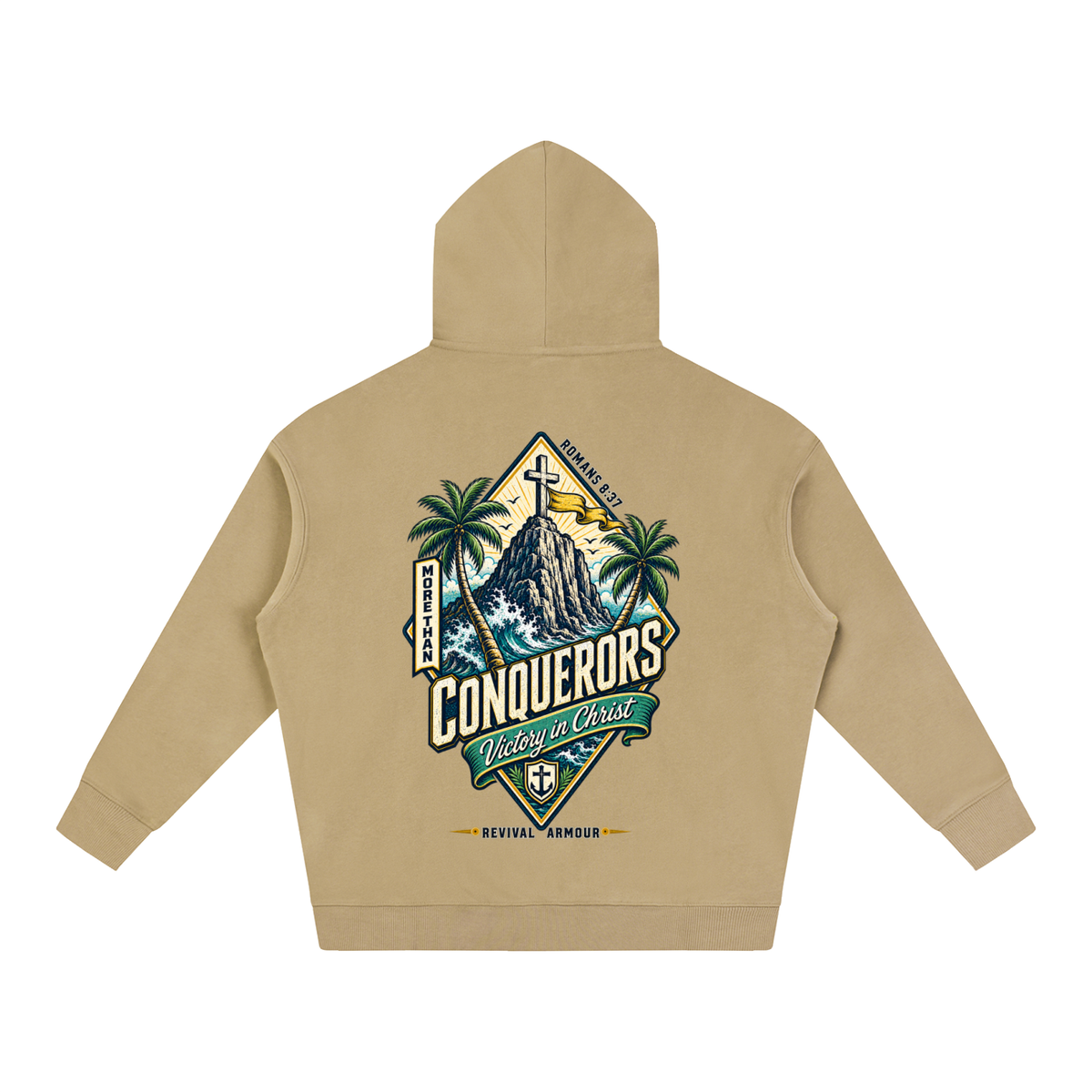 More than conquerors victory in Christ Hoodie