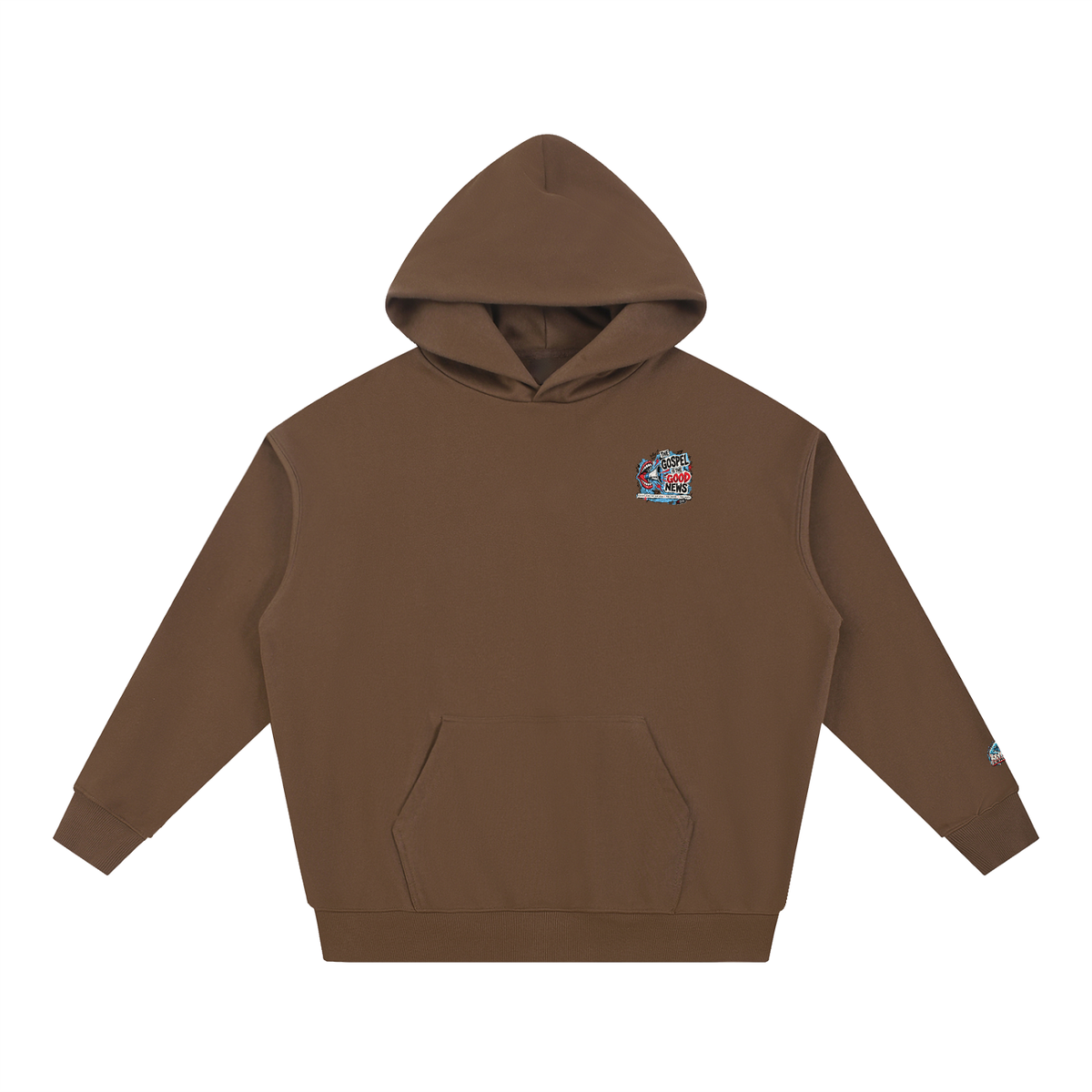 THE GOSPEL IS THE GOOD NEWS CHRIST DIED FOR OUR SINS . WAS BURIED . ROSE AGAIN -- 1 CORINTHIANS 15:1-4 -- Hoodie