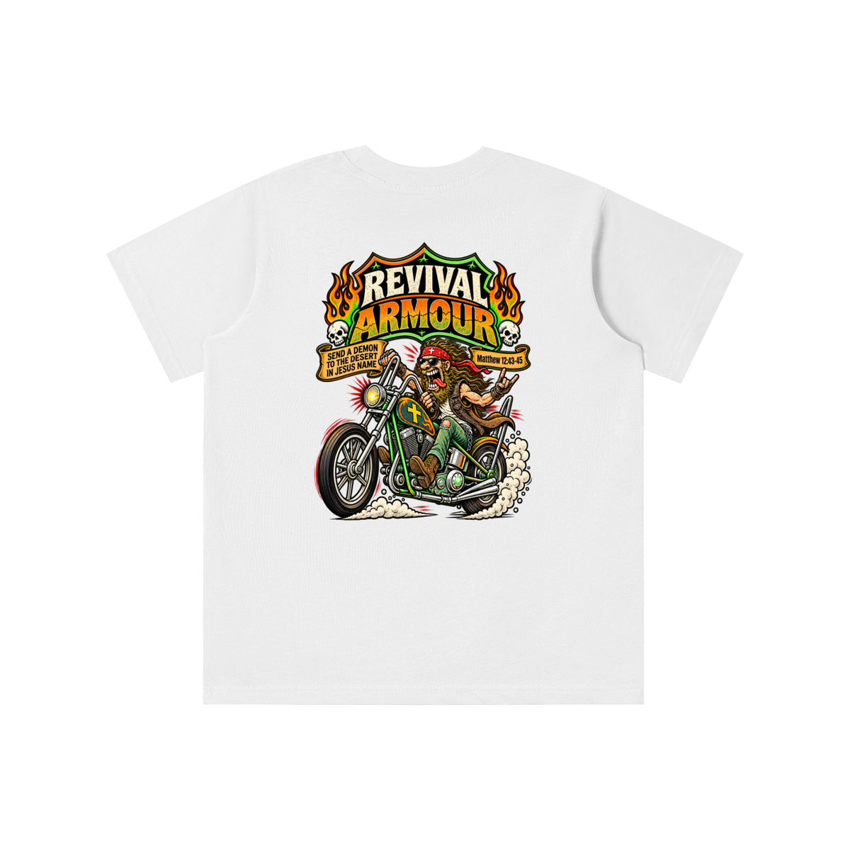 REVIVAL ARMOUR SEND A DEMON TO THE DESERT IN JESUS NAME [MATTHEW 12:43-45] youth' T-shirt