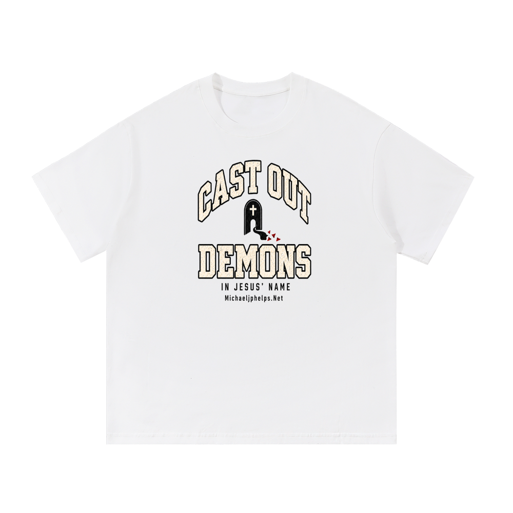 CAT OUT DEMONS IN JESUS NAME MICHAELJPHELPS.NET T-Shirt