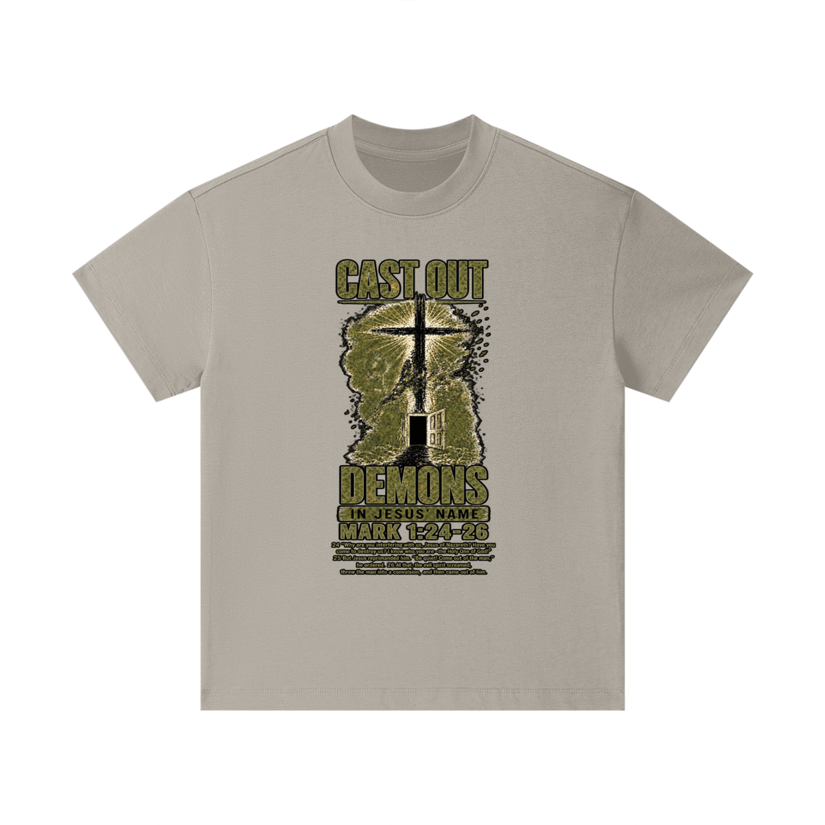 Mark 1:24-26 NLT Kids T-Shirt