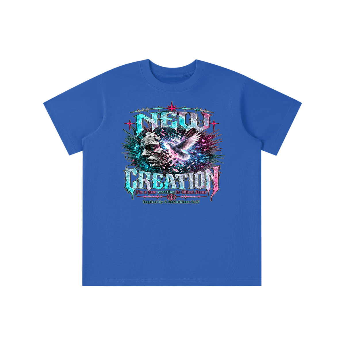 NEW CREATION I'm a new creation in Chirst Jesus Inspired by 2 Corinthians 5:17 youth T-shirt