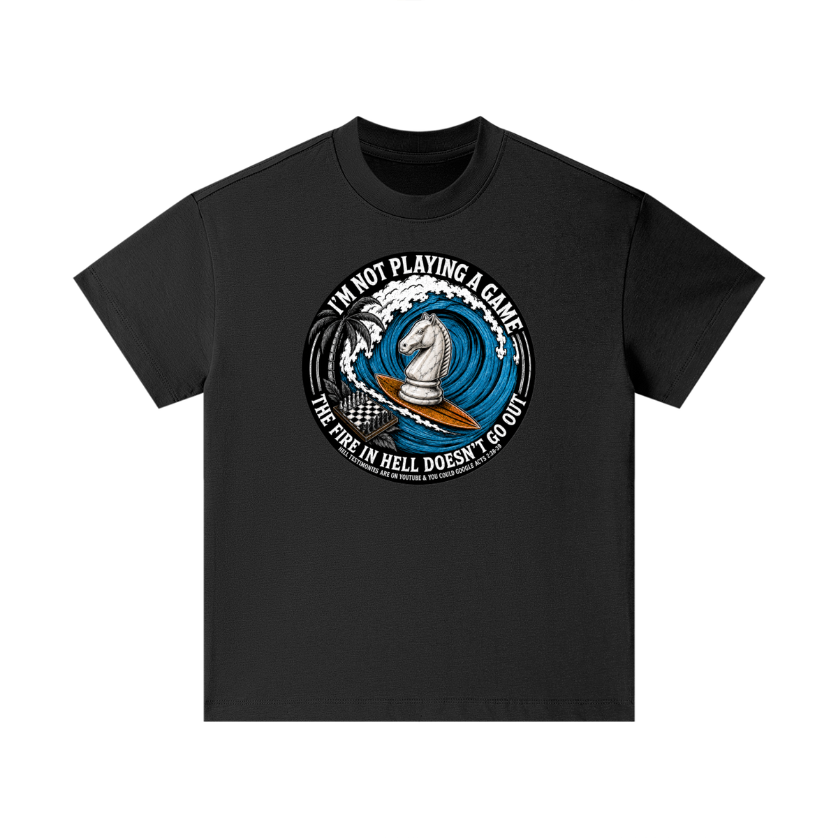 The fire in Hell doesnt go out Kids' T-Shirt