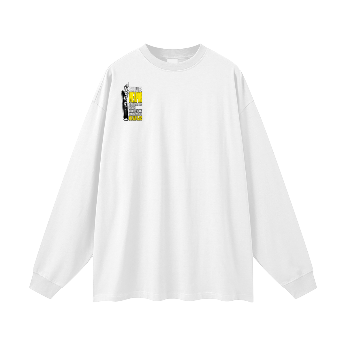 A PHONE CAN BE A WEAPON TO EXPLAIN TO OTHER BELIEVERS HOW TO US THE AUTHORITY OF JESUS CHRIST TO COMMAND EVIL SPIRITS TO IN THE NAME JESUS Long Sleeve T-Shirt