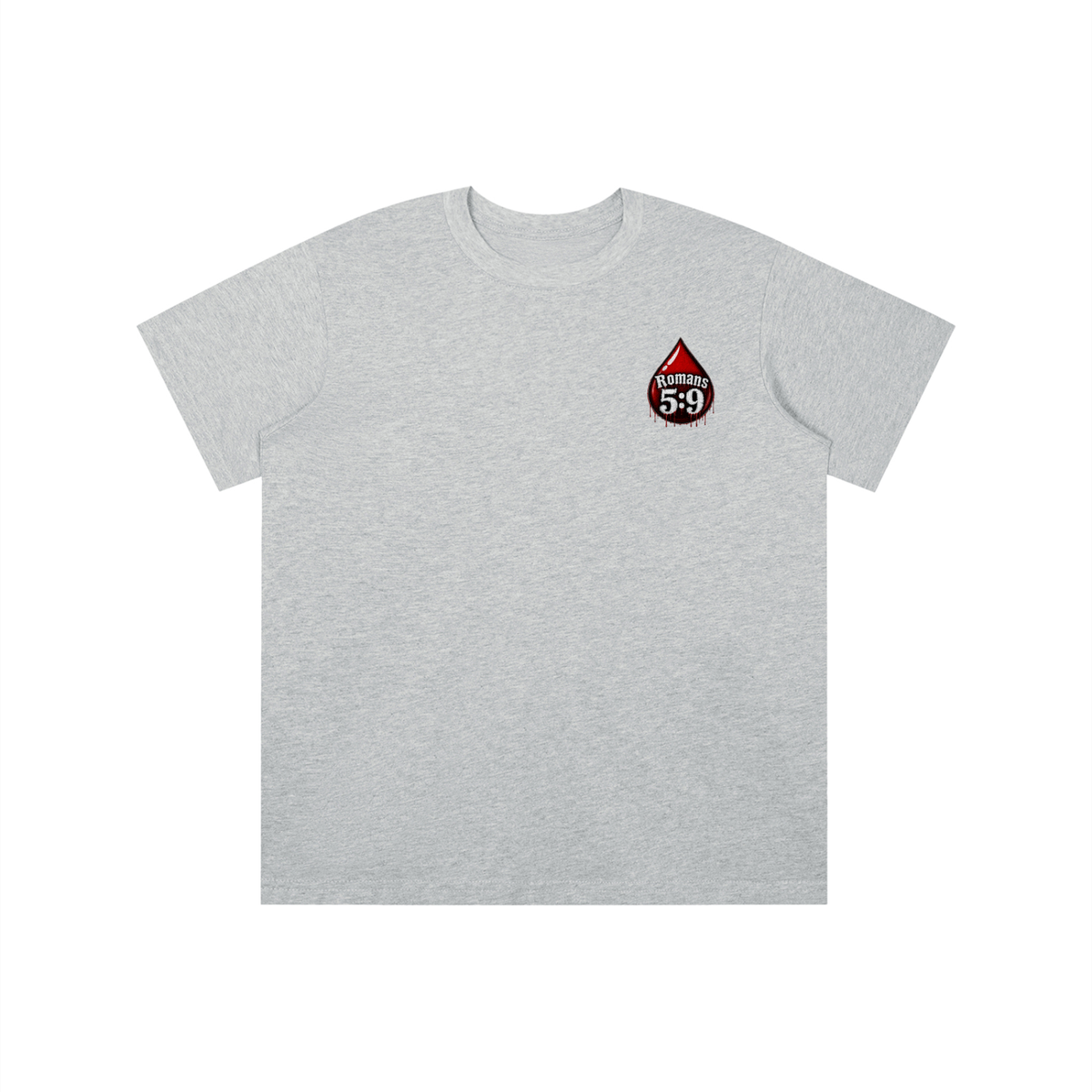 Romans 5:9 blood emoji youth T-shirt
