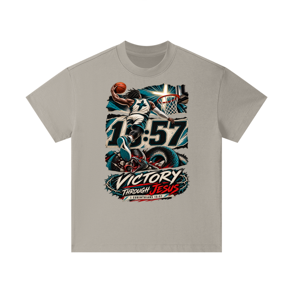 victory though Jesus Kids T-Shirt
