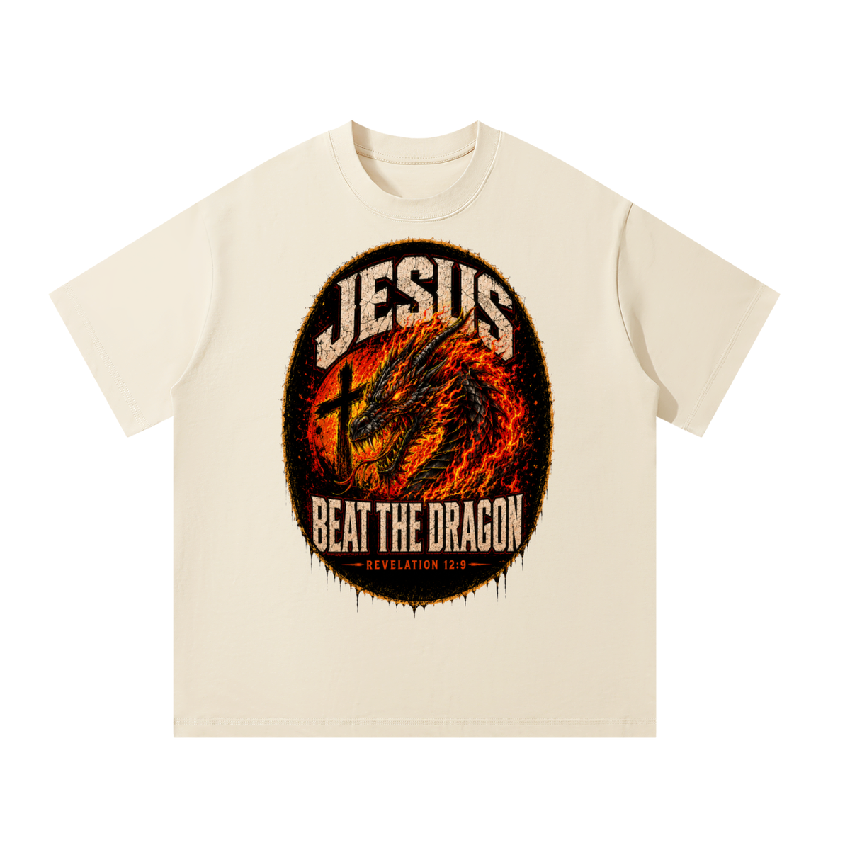 Jesus beat the dragon T-Shirt