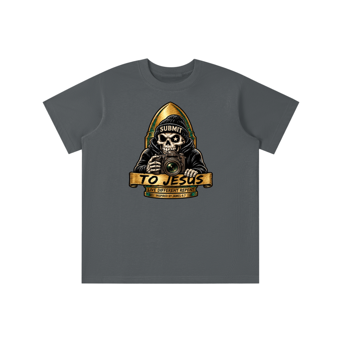 SUBMIT TO JESUS LIVE DIFFERENT REPENT INSPIRED BY JAMES 4:7 youth T-shirt