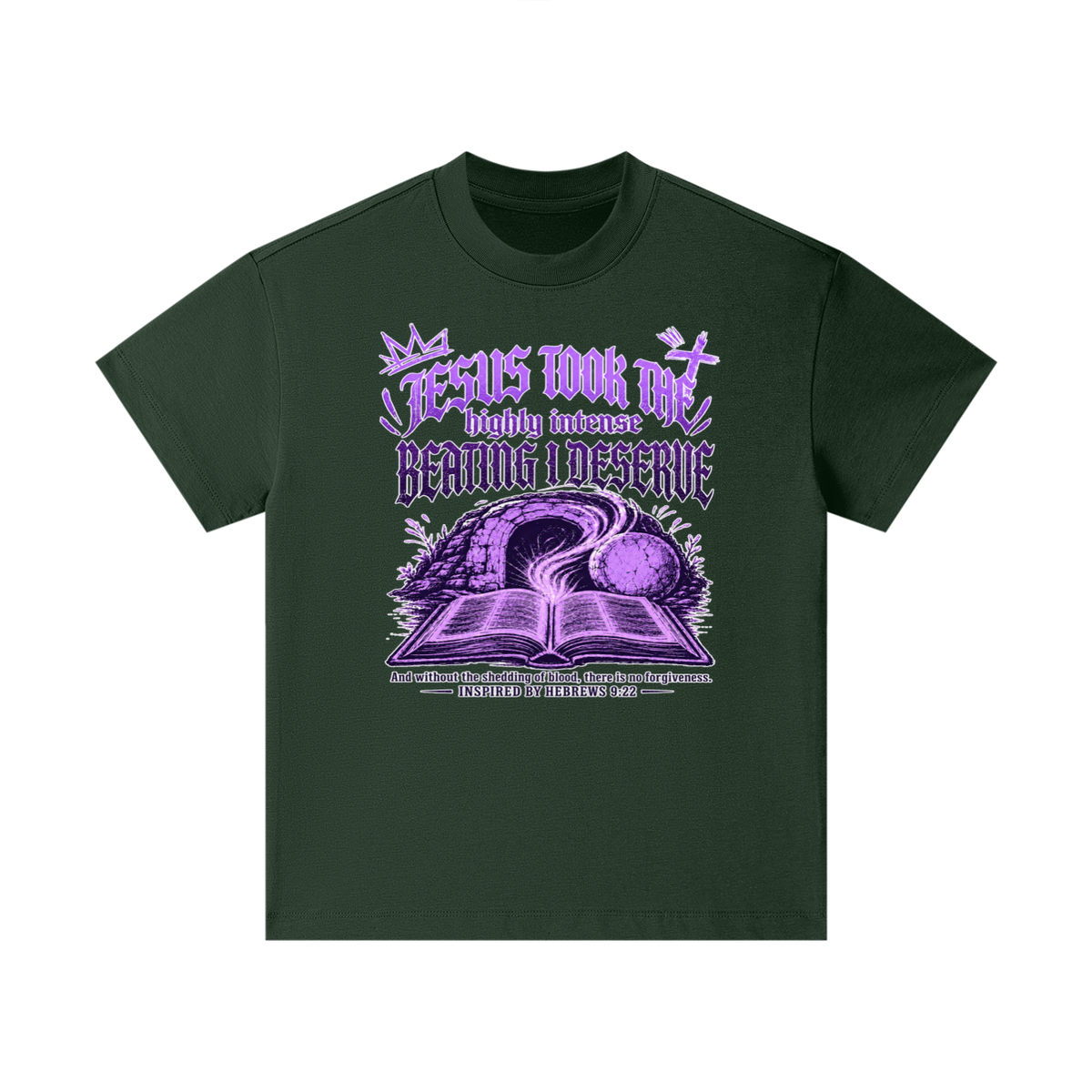 JESUS TOOK THE highly intense BEATING I DESERVE And without the shedding of blood, there is no forgiveness. INSPIRED BY HEBREWS 9:22 Kids T-Shirt