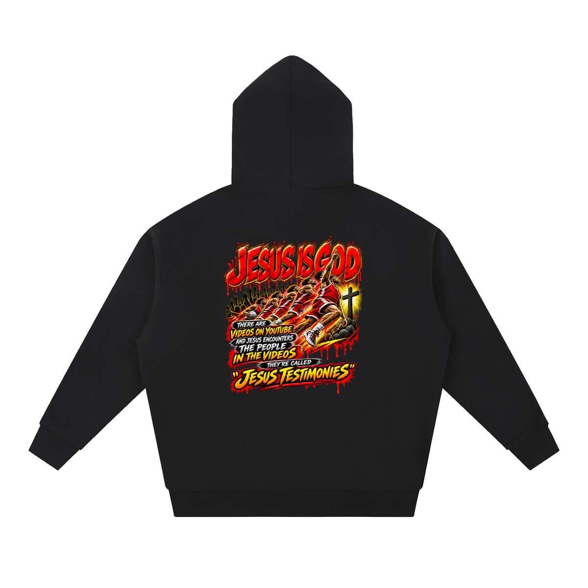 DEPENDENT ON JESUS CHRIST REVIVAL ARMOUR JESUS IS GOD THERE ARE VIDEOS ON YOUTUBE AND JESUS ENCOUNTERS THE PEOPLE IN THE VIDEOS THEY'RE CALLED "JESUS TESTIMONIES" Hoodie
