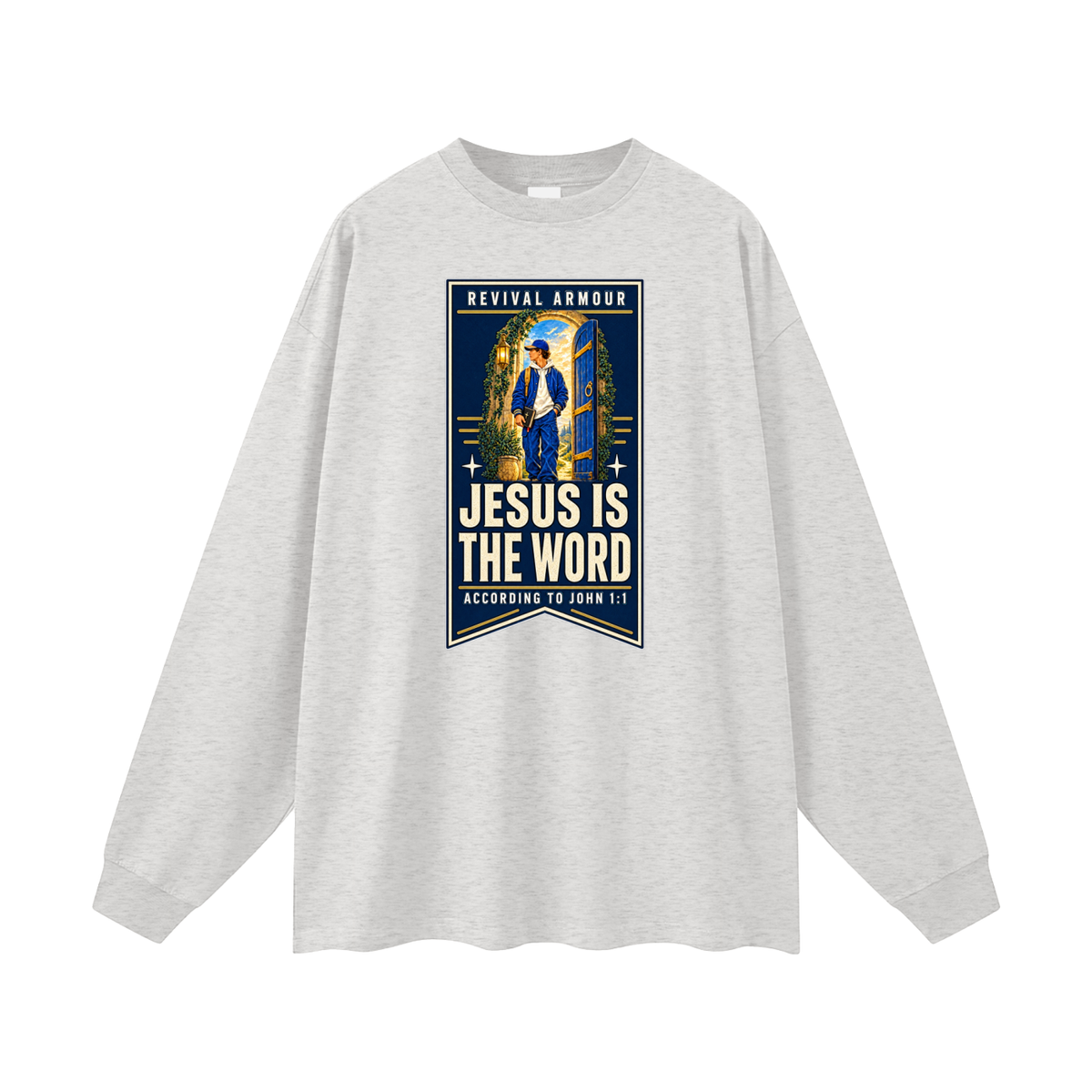 JESUS IS THE WORD ACCORDING TO JOHN 1:1 Long Sleeve T-Shirt
